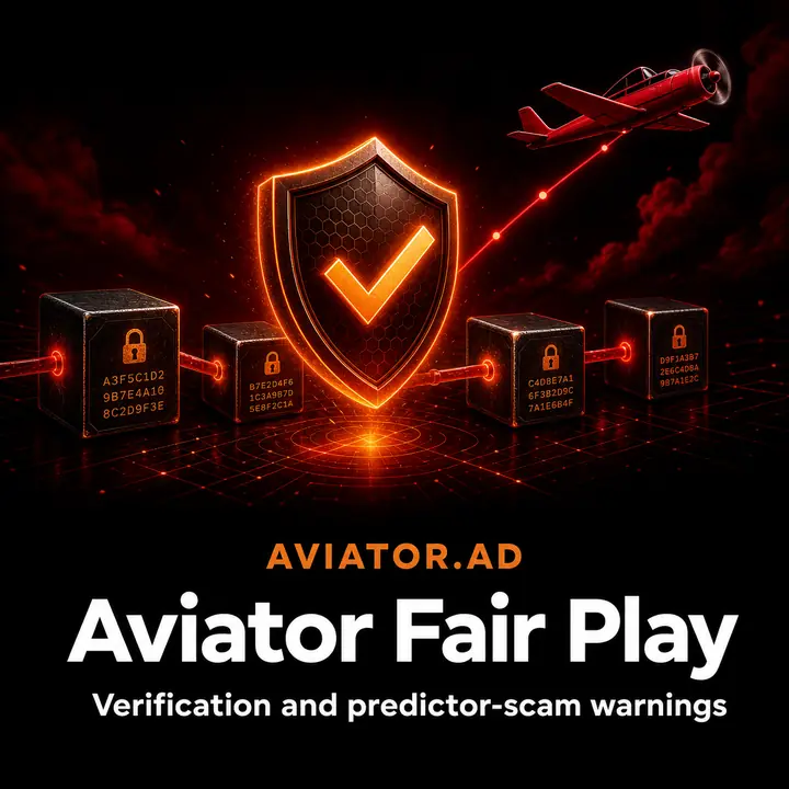 Aviator fair play and completed round verification illustration